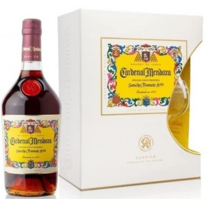 Brandy Cardenal Mendoza Solera Gran Reserva con copa